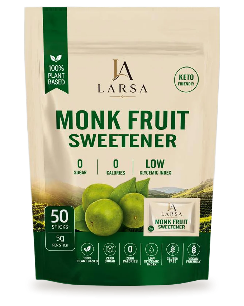 Monk fruit sweetener, 50 sticks of 5 g